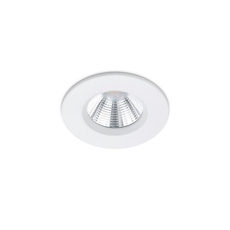 Spot encastré salle de bain moderne blanc, Iman, 5W, 3000K LED, IP65