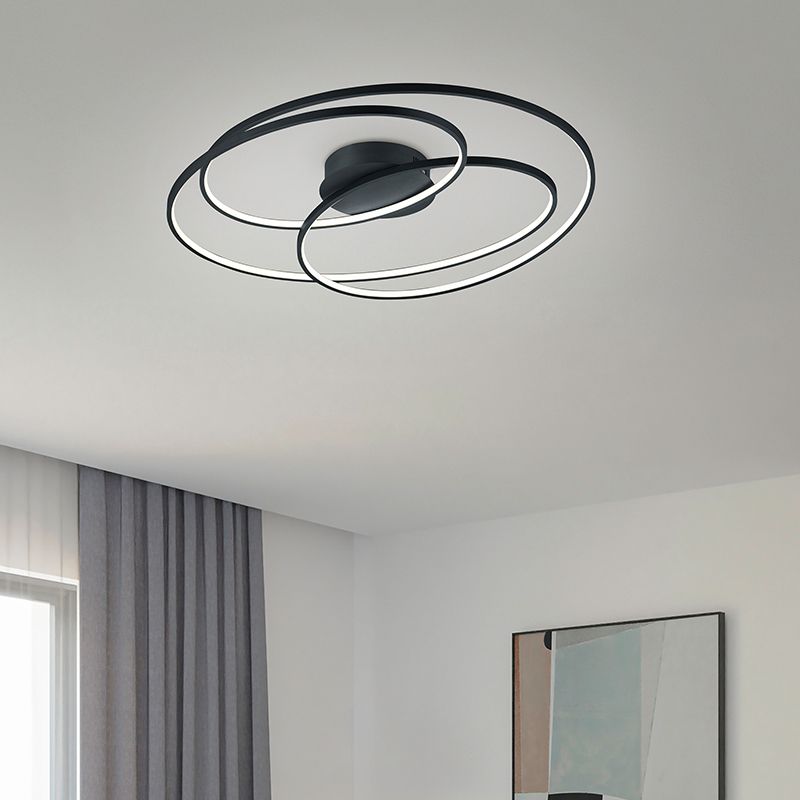 Lampe plafond moderne noire, Sabra, 50W, 3000K LED Lampe plafond moderne noire, Sabra, 50W, 3000K LED