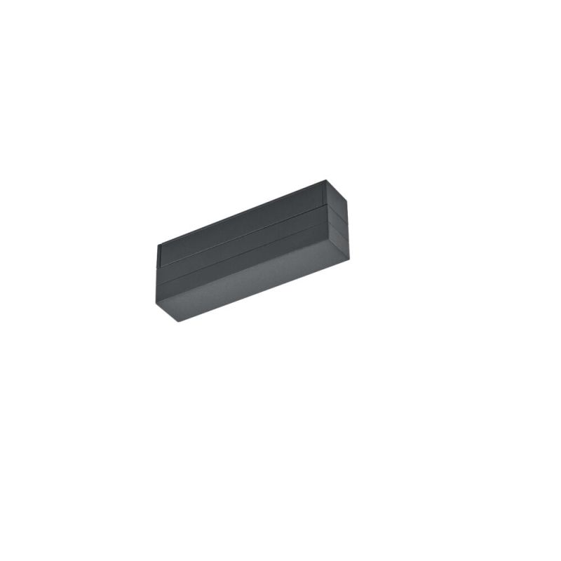 Alimentation universelle pour éclairage sur rail biphasé, plastique, noir