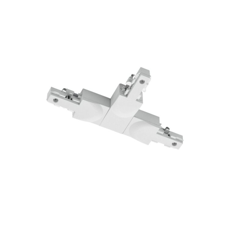 Pièce en T avec guide, plastique, blanc Pièce en T avec guide, plastique, blanc