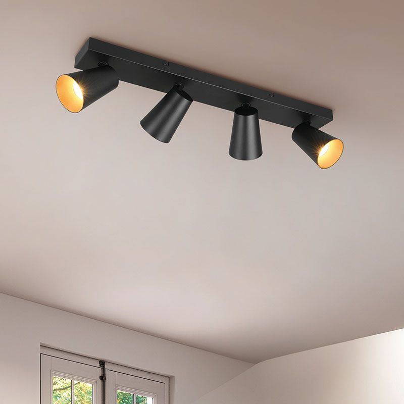 Spot plafond moderne noir, Rawien Spot plafond moderne noir, Rawien