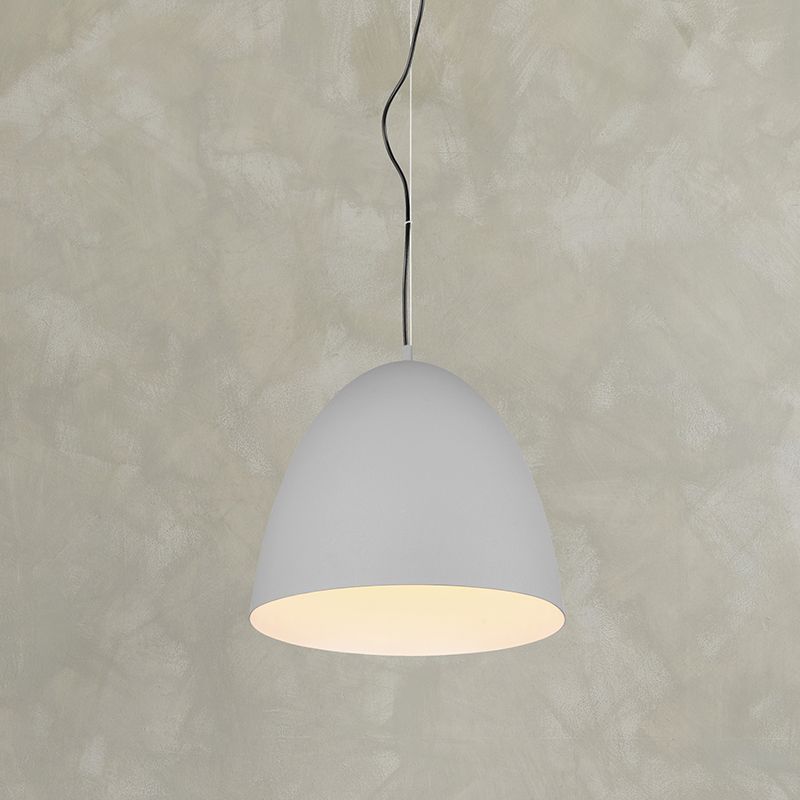 Suspension demi-sphère moderne grise, Ingmar