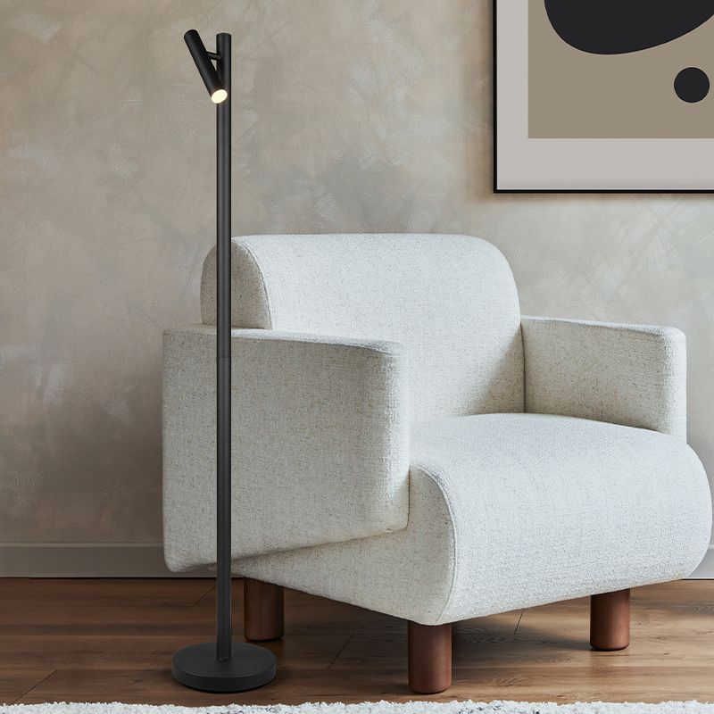 Lampadaire rechargeable moderne noire, Peniguet, 3W, blanc chaud à froid réglable LED, avec variateur tactile Lampadaire rechargeable moderne noire, Peniguet, 3W, blanc chaud à froid réglable LED, avec variateur tactile