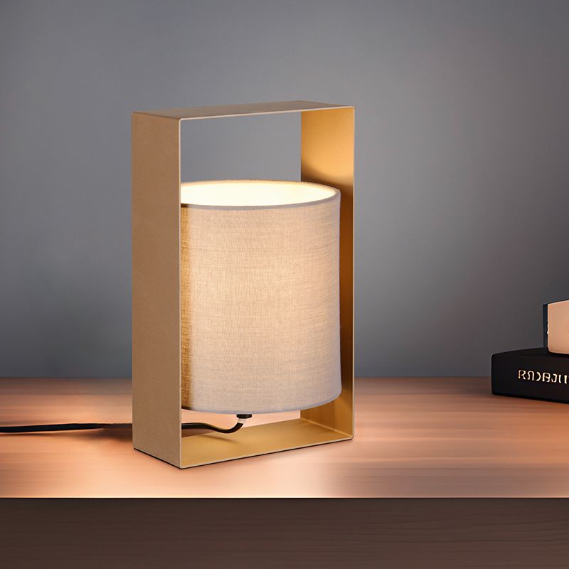 Lampe de table moderne marronne, Radhika, avec interrupteur Lampe de table moderne marronne, Radhika, avec interrupteur