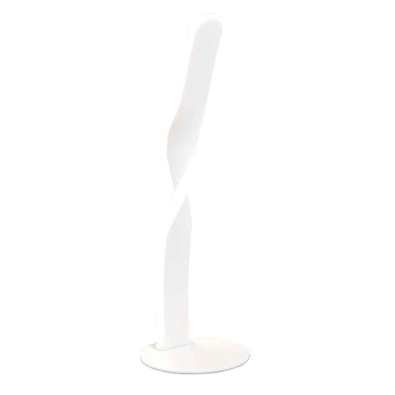Lampe de table design blanche, Quirinus, 10W, 4000K LED, avec interrupteur