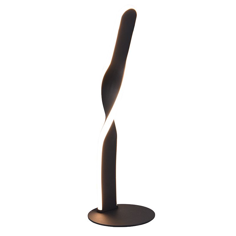 Lampe de table design noire, Quirinus, 10W, 4000K LED, avec interrupteur Lampe de table design noire, Quirinus, 10W, 4000K LED, avec interrupteur