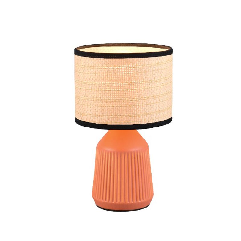 Lampe de table en céramique orange, Shivam Lampe de table en céramique orange, Shivam