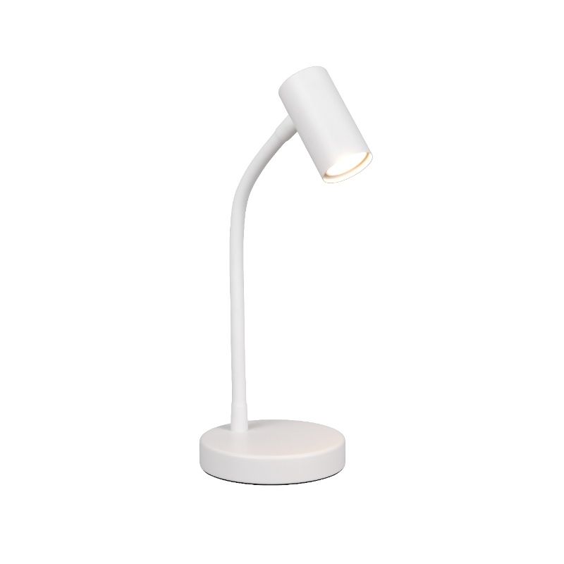 Lampe de table moderne blanche, Suradj, avec interrupteur Lampe de table moderne blanche, Suradj, avec interrupteur