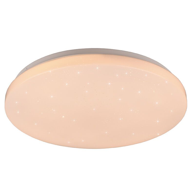 Lampe plafond moderne blanche, Catherina, 18W, RGBW LED, avec télécommande