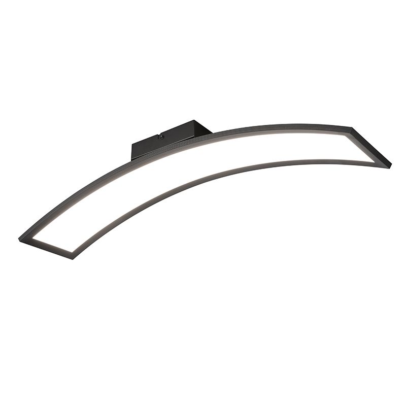 Lampe plafond moderne noire, Ruurd, 23W, 3000K LED
