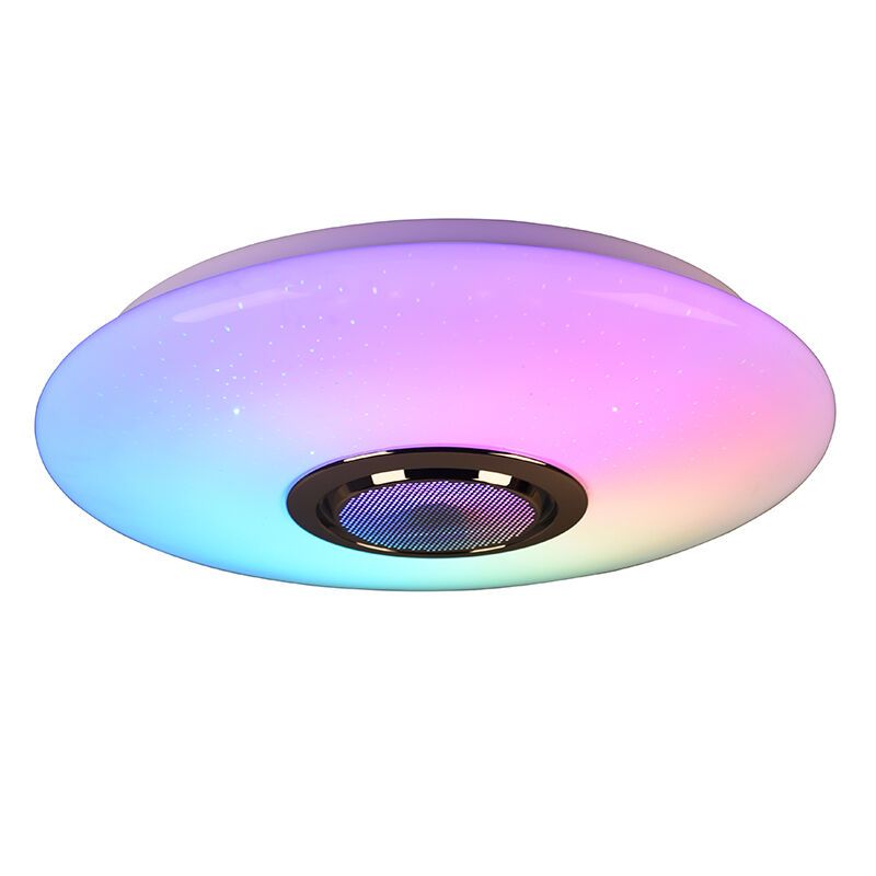 Lampe plafond moderne blanche, Birgitta, 15,5W, RGBW LED, avec télécommande Lampe plafond moderne blanche, Birgitta, 15,5W, RGBW LED, avec télécommande