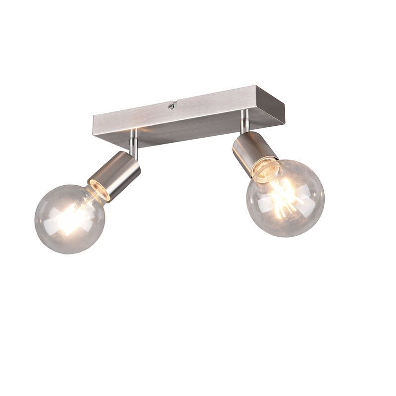 Spot plafond moderne nickel, Odin, avec interrupteur Spot plafond moderne nickel, Odin, avec interrupteur