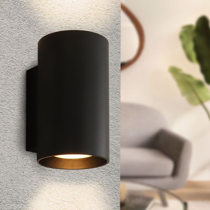 Applique up and down noire moderne, Sandy