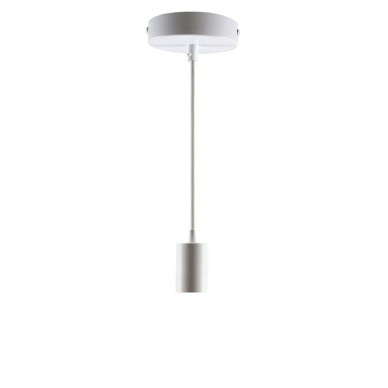 Suspension sans abat-jour blanche en aluminium, Rika