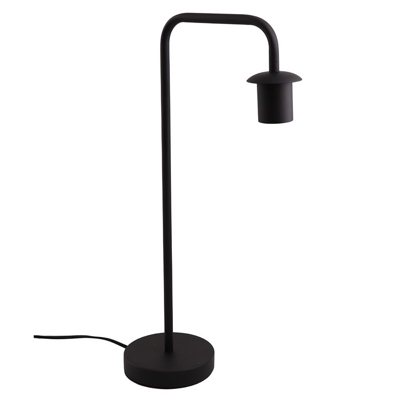 Lampe de table sans abat-jour noire en aluminium, Rika Lampe de table sans abat-jour noire en aluminium, Rika