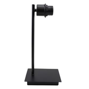 Lampe de table sans abat-jour noire en aluminium, Rika