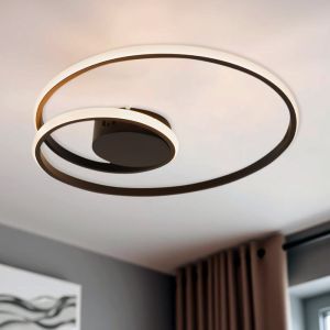 Plafonnier noir moderne, Levy, 20W, 2700K LED, gradable en 3 étapes