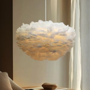Suspension blanche en tissu, Suzie