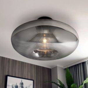 Lampe plafond grise design, Eve
