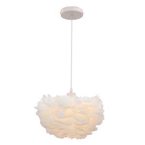Suspension blanche en tissu, Suzie