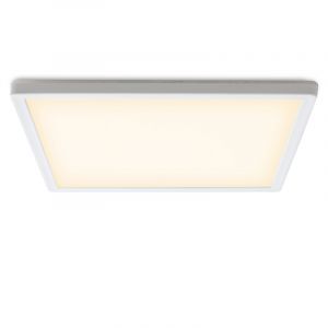 Lampe plafond blanche en plastique, Shona, 18W, 3000K LED, gradable en 3 étapes