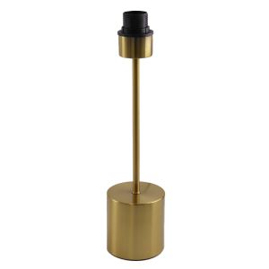 Lampe de table sans abat-jour laiton en aluminium, Rika, avec interrupteur