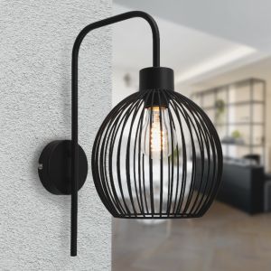Applique murale noire industrielle, Wiro