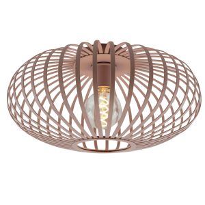 Plafonnier rose industriel, Lieve