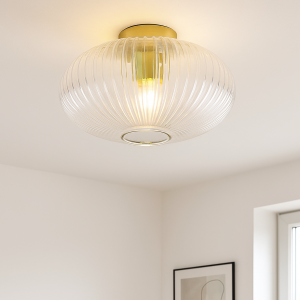 Plafonnier transparent design, Charlois
