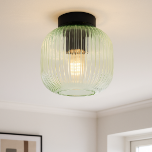 Plafonnier vert design, Charlois