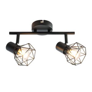 Spot plafond noir industriel, Jaylano