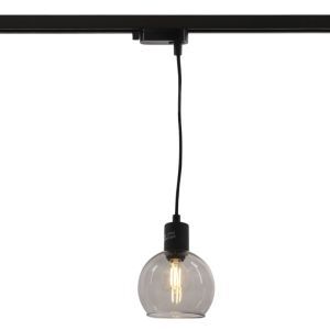 Spot de système de rail monophasé gris design, Giada