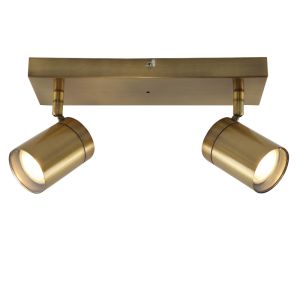 Plafonnier salle de bain laiton moderne, Ciara, IP44