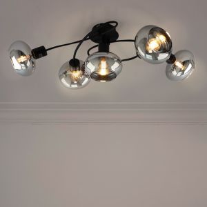 Plafonnier noir design, Skip