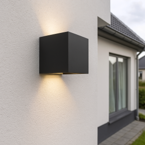 Applique up and down noire moderne, Dion, 6W, 2700K LED, IP65