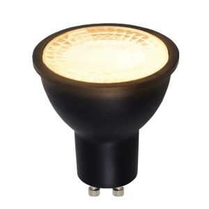 Olucia ampoule LED GU10 gradable Antonie, noir, 5W, dim to warm