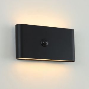 Applique murale rechargeable noire moderne, Rodigo, 1W, 3000K LED, IP44