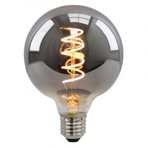 Dimmable E27 ampoule LED, Tuelo, G95, 4w, verre fumé, 2200K