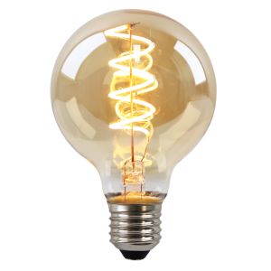 Olucia ampoule filament E27 gradable Tuelo, ambre, G80, 4W, 2200K
