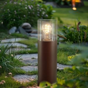Luminaire extérieur couleur rouille moderne, Sanel, IP44