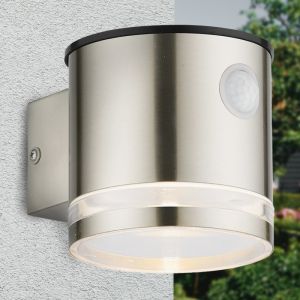 Applique solaire extérieur chromée moderne, Tommy, 1W, 2700K LED, IP54