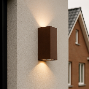 Luminaire extérieur couleur rouille moderne, Corella, IP44