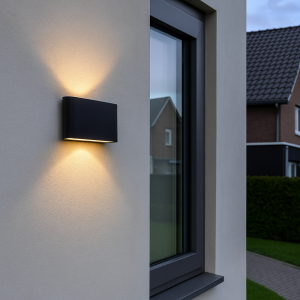 Luminaire extérieur noire moderne, Cailey, 10W, 3000K LED, IP54