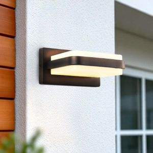 Luminaire extérieur noir moderne, Sita, 12W, 3000K LED, IP44