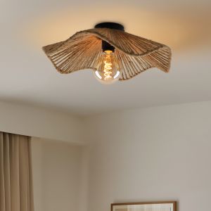 Plafonnier marron rustique, Annelot