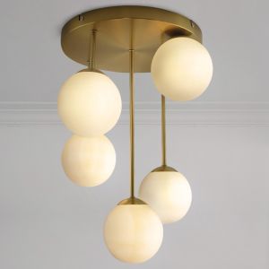 Plafonnier laiton design, Stacy