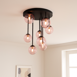 Plafonnier rose design, Stacy