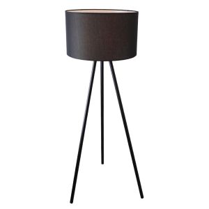 Lampadaire noir moderne, Janou, avec interrupteur