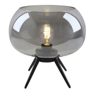 Lampe de table grise design, Vidro, avec interrupteur