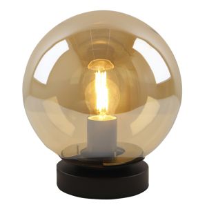 Lampe de table ambre moderne, Jelly, avec interrupteur